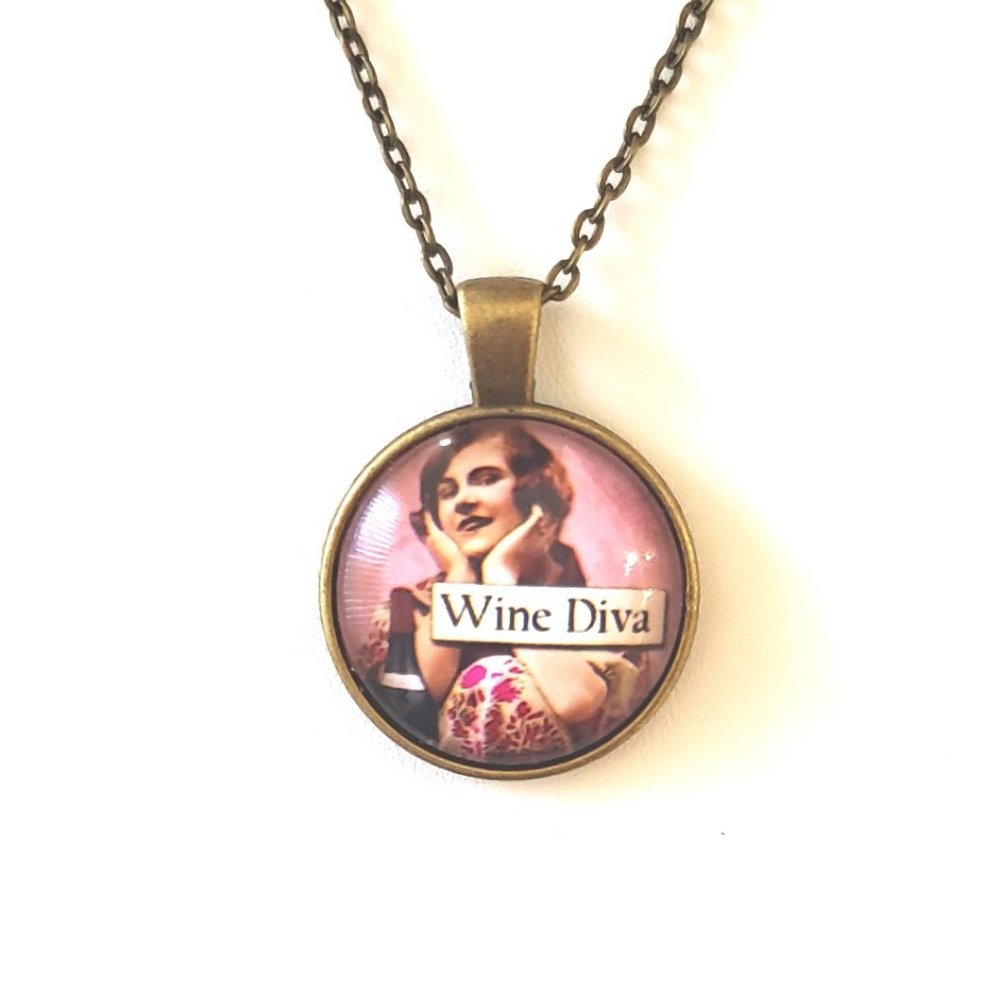 Wine Diva Necklace (New in Package)